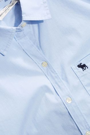 Blue Abercrombie & Fitch Fine Stripe Shirt